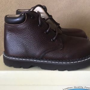 Toddler, Brown leather boots, laces